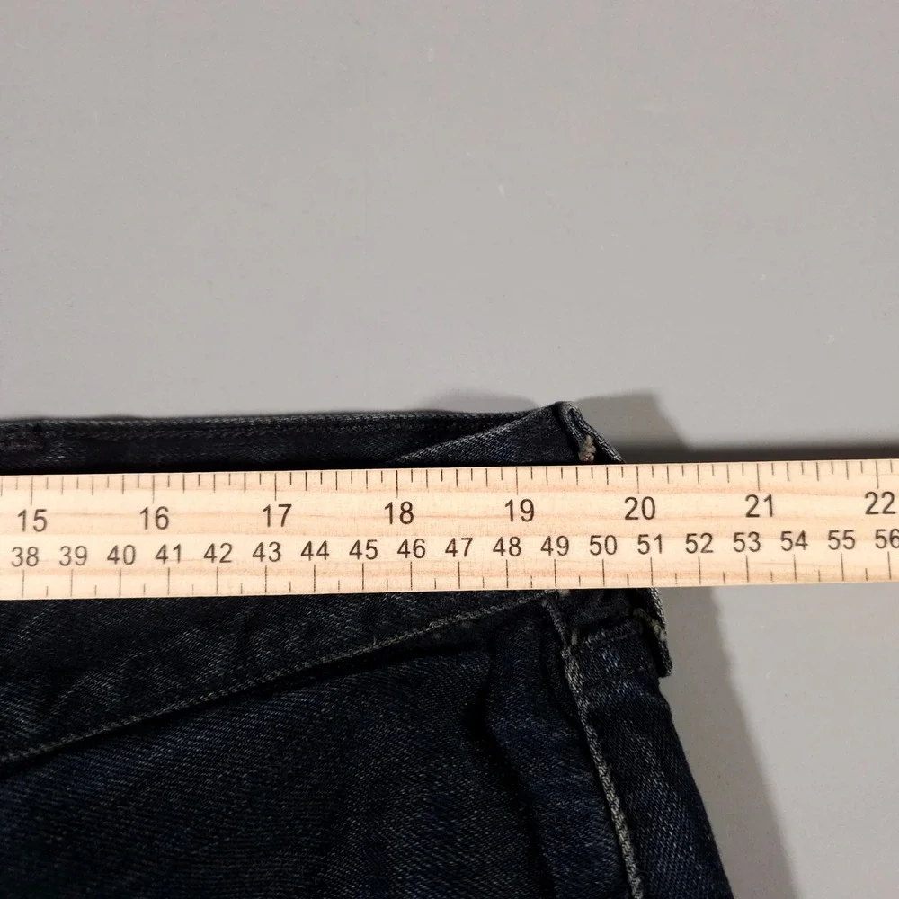 Levi's 501 Jeans Mens‎ 40x32 Dark Wash Blue Straight Leg Button Fly Denim